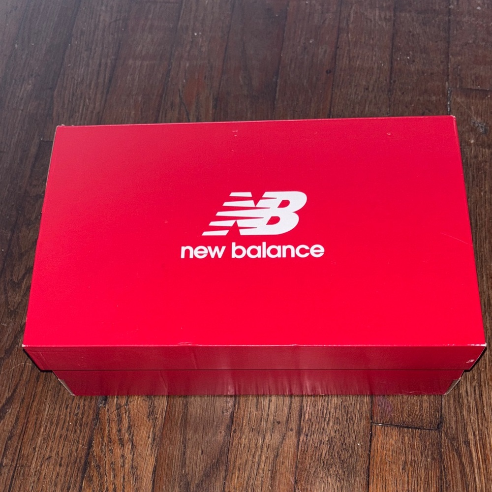 New Balance Red Shoe Box with White Logo